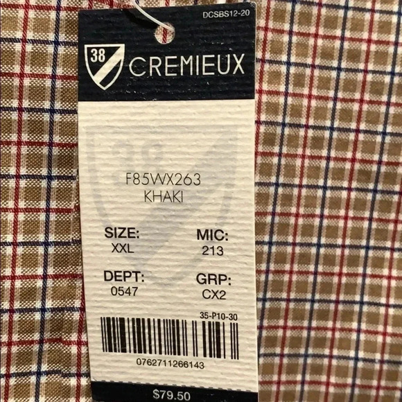 Cremieux Oxford Long Sleeve Shirt 100% Cotton Men’s XXL New - Picture 5 of 13